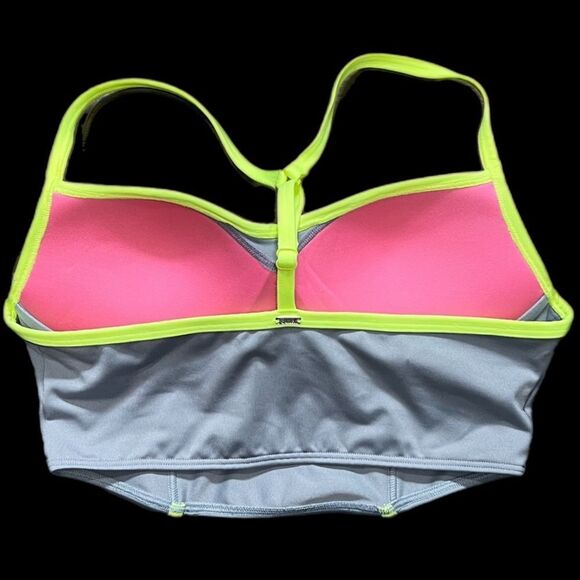 Victorias Secret Pink Active Ultímate Push up Padded Corset Sports Bra gray S - Picture 3 of 4